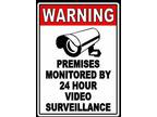 Property Protected By Video Surveillance Warning Security