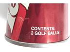 DR. PEPPER LOGO golf ball CAN 2 pack UNopened RARE - Opportunity!