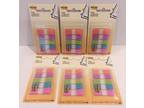 Lot of 6 Post-it Flags 1/2" Assorted Colors 683-5CB2 100