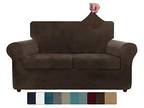 Sofa Velvet Couch Cushion Cover Stretch Antislip Slipcover