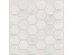 Shaw CS80M Boca Hexagon Polished Mosaic - 12" x 12" Sheet