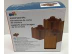 Honey Can Do Wood Bed Lifts Risers Maple Set of 4 - Opportunity!