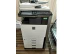 Sharp MX-M453N Printer Copier Scan Fax on Cabinet WORKS Has
