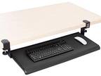 Easy Clamp-On Keyboard Tray - Extra Large Size - No Need to