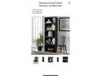 71" Tall Adjustable Framed 5-Shelf Wood Bookcase Shelf
