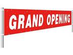 Large Grand Opening Banner, Retail Store Shop Business Sign
