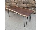 Coffee Table Walnut (Live edge ) Measures 35 " x 16" x 16”
