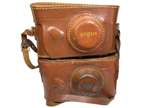 2 Vintage ARGUS Camera Leather Cases Only NO CAMERA