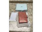 Personal size leather ring binder planner