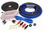 KCA Complete 4 Gauge Amp Installation Wiring Kit Blue