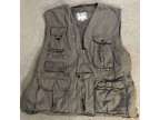 Fox Fire Fishing Vest Men's Size 2XL Beige / Tan Pockets
