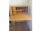 Desk & Chair - Solid Oak Wood - Opportunity!
