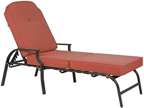 Maya Outdoor Chaise Lounge Weather & Rust Resistant Steel