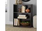 Mainstays 3-Shelf Bookcase with Adjustable Shelves, Espresso
