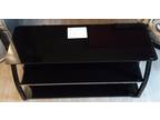 3 Tier Black Tempered Glass TV Stand - Opportunity!