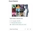 1 Taylor Swift Atlanta Ticket Friday 4/28, April 28 - near