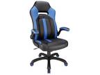 Realspace High-Back Gaming Chair, Blue/Black - Opportunity!