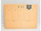 Rae Dunn Weekly 8.5" x 12" Desk Beige Pad 52 Tear-Off Pages
