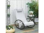 Zero Gravity Patio Rocking Chair - Outdoor Lounger with