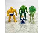 Lot of 4 Action Figures Kenner Swamp Thing Toy Biz Fantastic