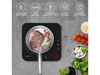 Portable induction hob with 8 temperature settings between