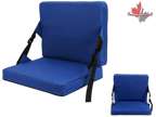 Portable Folding Chair Cushion Adjustable Straps -