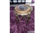 Years Old Antique Coffee Table. Wremovable Glass Tray.