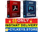 Adobe©Acrobat Photoshop illustrator 2022 Key License
