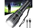 Rechargeable LED Flashlight,120000 Lumens Super Bright