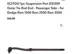 BRAND NEW IN PACKAGE- DS1309 1994-1997 Dodge Ram (1500,2500,3500) Tie Rod End