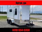 2022 Covered Wagon Trailers 7x12 White Motorcycle PKG trailer w/ Windows New