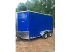 7 x 12 Enclosed Cargo Trailer 2023, extra tall 6’9ft