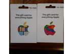2 Apple Gift Cards
