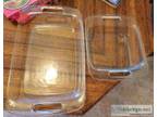 Two glass baking dishes asking for both