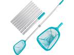 11.5 Foot Swimming Pool Leaf Skimmer Net with Telescopic