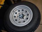 New Set of ST205/75/R15 HD TRAILER TIRES AND WHEELS