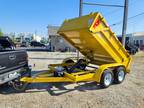 10x2 Dump Trailer Yellow