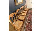 Pottery Barn Cane Seat Dining Chairs. Perfect condition!