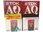 6 New TDK AQ T-120 VHS/VCR Blank Tapes Advance Quality 6