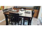 Counter height dining table with 6 chairs - Opportunity!