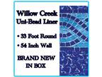 Willow Creek Uni-Bead Pool Liner • 33’ Round • 54” - Opportunity!