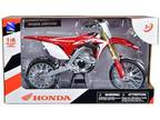 Honda CRF450R Dirt Bike Motorcycle Red and White 1/6 Diecast