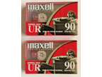 Maxell Audio Cassette Tapes Normal Bias UR 90 Minutes Blank