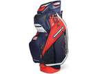 Mens 2022 C130 14-Way Divided Golf Cart Bag Navy-Red-White