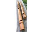Vintage Side Blown Flute Set Bamboo Hand Carved Instrument