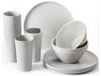 Plastic Kitchen Dinnerware Set Service for 6 Plates Dishes