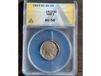 1913 P Buffalo Nickel - Anacs AU-58 Certified Type 1