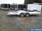 2024 Aluma 8216 tilt aluminum car hauler trailer carhauler 7x16 equipment