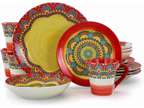 Puesta De Sol 16 Piece Service for 4 Stoneware Dinnerware