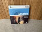 D'Addario EJ11-3D 3 Sets 80/20 Bronze Acoustic Guitar